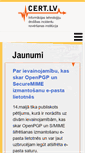 Mobile Screenshot of cert.lv
