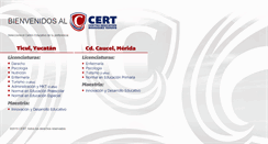 Desktop Screenshot of cert.edu.mx