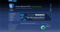 Desktop Screenshot of ambassadors.cert.gov.om