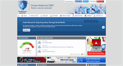Desktop Screenshot of cert.gov.om